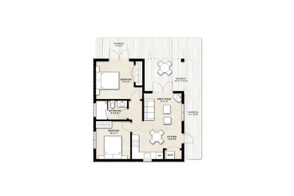 Dream House Plan - Cabin Floor Plan - Main Floor Plan #924-20
