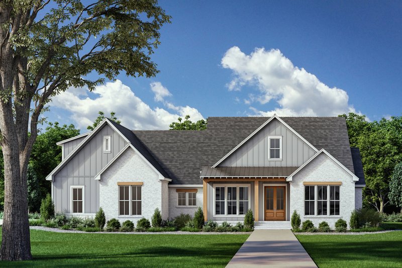 Home Plan - Exterior - Front Elevation 3 for Farmhouse House Plan #430-380 - 4 bed, 3.5 bath