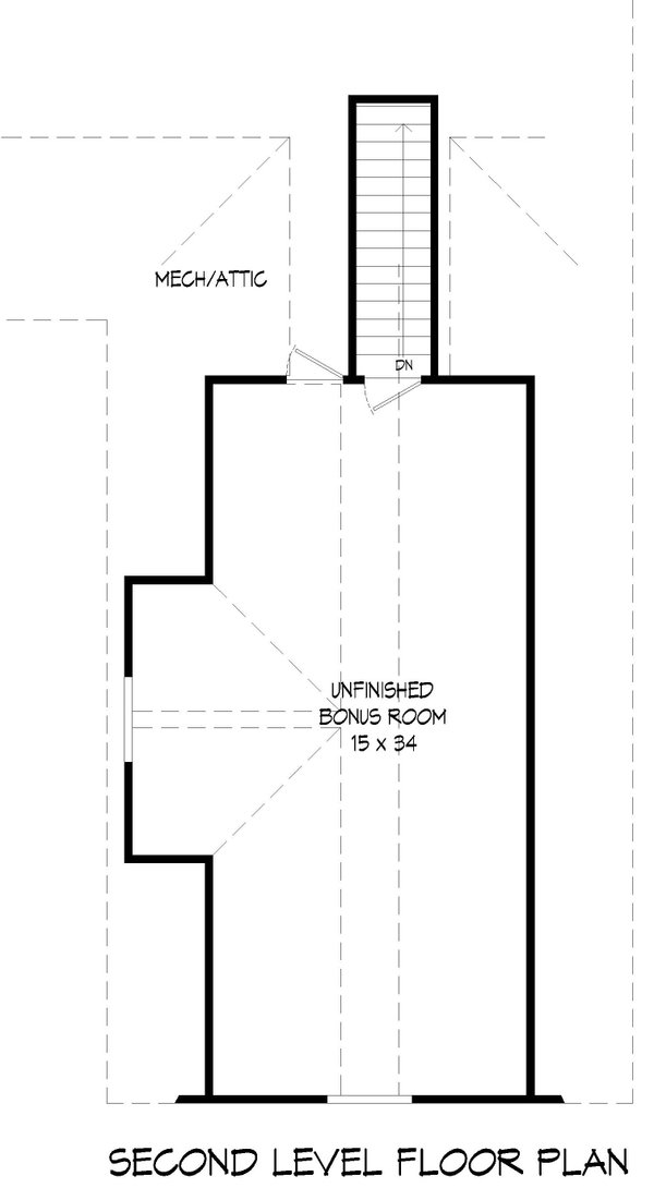 Country Floor Plan - Upper Floor Plan #932-1015