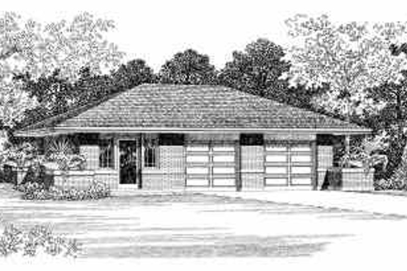 Home Plan - Traditional Exterior - Front Elevation Plan #72-251