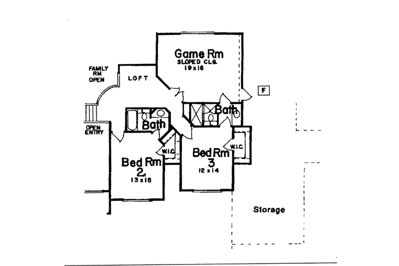 House Plan Design - Floor Plan - Upper Floor for European House Plan #52-162 - 3 bed, 3.5 bath