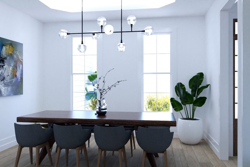 Home Plan - Interior - Dining Room for Ranch House Plan #54-455 - 3 bed, 2 bath