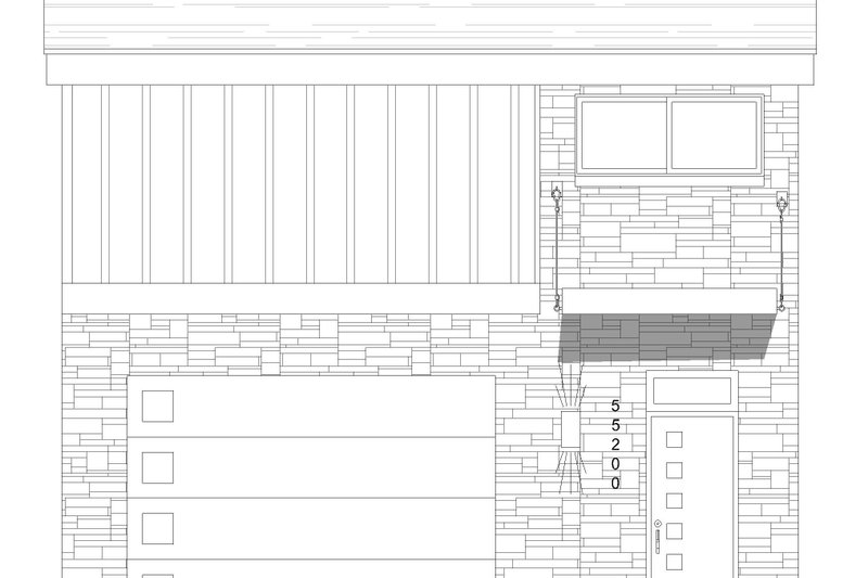 Dream House Plan - Exterior - Rear Elevation 1 for Modern House Plan #932-596 - 1 bed, 1.5 bath