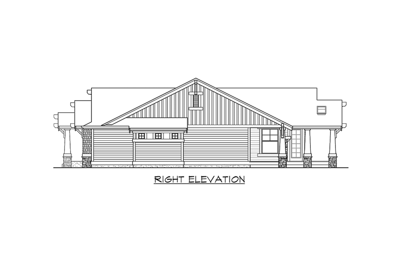 Home Plan - Exterior - Other Elevation 2 for Craftsman House Plan #132-201 - 2 bed, 2 bath