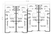 Traditional Style House Plan - 2 Beds 2.5 Baths 5456 Sq/Ft Plan #17-1173 
