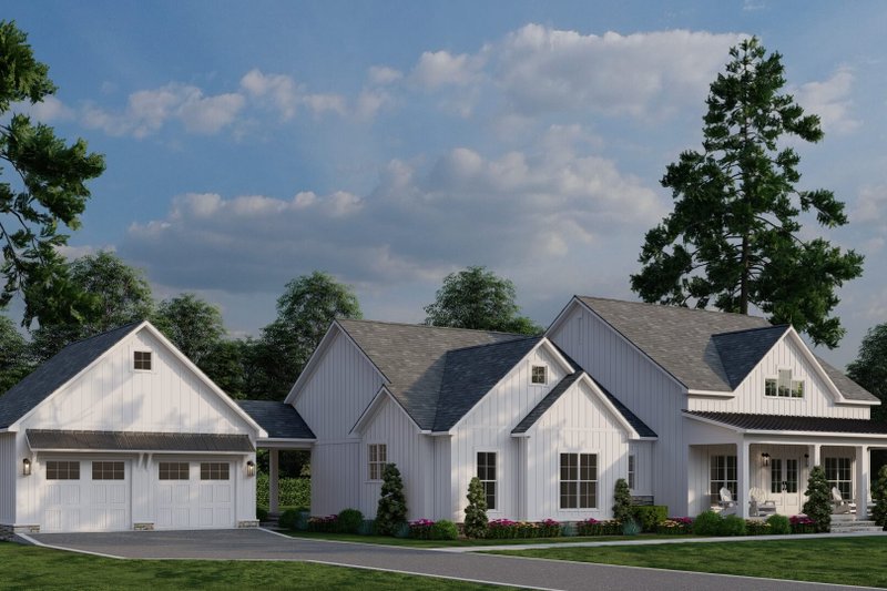 Dream House Plan - Exterior - Front Elevation 3 for Farmhouse House Plan #923-369 - 3 bed, 2.5 bath