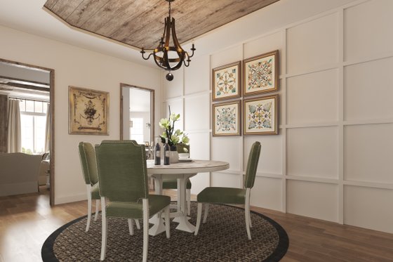 Interior - Dining Room for Farmhouse House Plan #54-378 - 5 bed, 4 bath