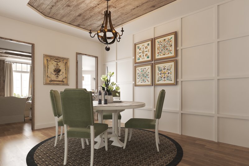Architectural House Design - Interior - Dining Room for Farmhouse House Plan #54-378 - 5 bed, 4 bath