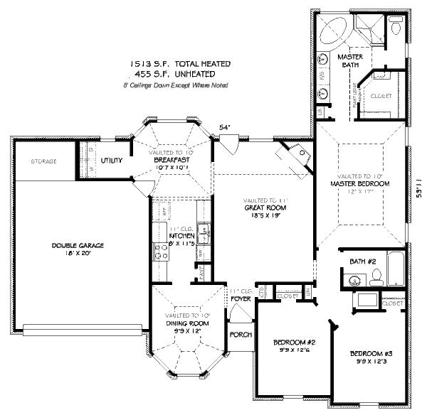 Traditional Floor Plan - Main Floor Plan #424-24