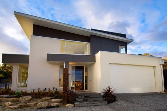 Modern style Home, front elevation