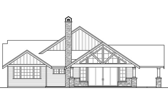 Exterior - Other Elevation 1 for Craftsman House Plan #124-988 - 3 bed, 2.5 bath