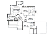 European Style House Plan - 4 Beds 3.5 Baths 3488 Sq/Ft Plan #67-596 
