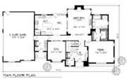 Southern Style House Plan - 4 Beds 3.5 Baths 2637 Sq/Ft Plan #70-422 