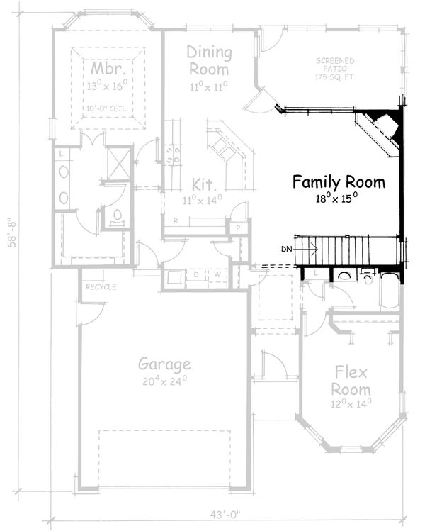 House Plan Design - European Floor Plan - Other Floor Plan #20-1602