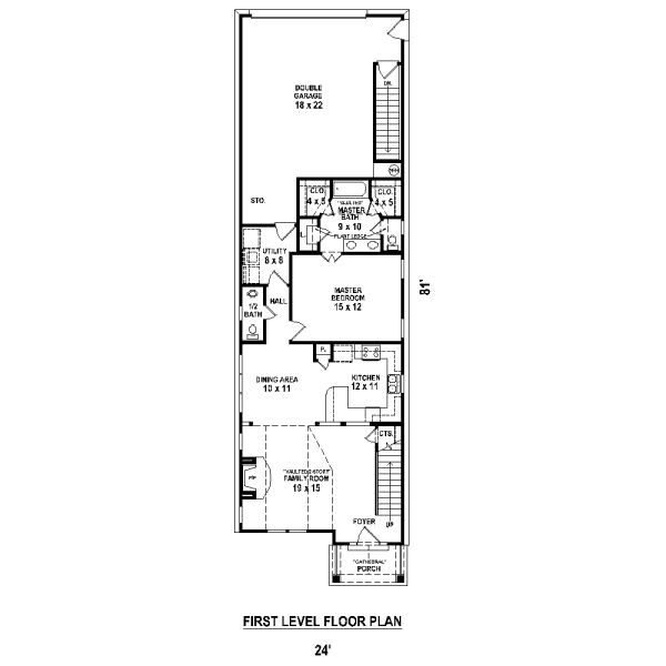 Cottage Floor Plan - Main Floor Plan #81-13858