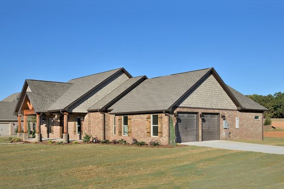 Exterior - Front Elevation 4 for Tudor House Plan #45-372 - 4 bed, 3.5 bath