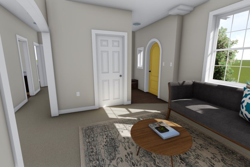 Architectural House Design - Interior - Family Room 1 for Ranch House Plan #1060-28 - 2 bed, 2 bath