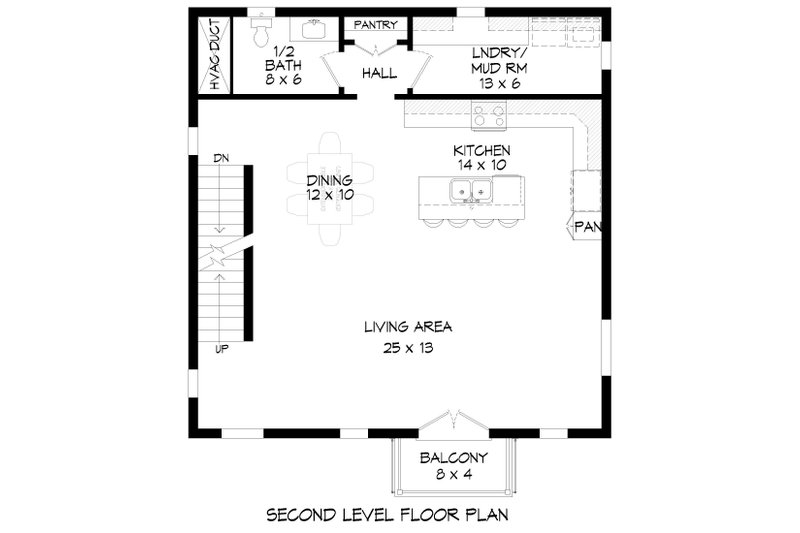 Home Plan - Floor Plan - Upper Floor for Modern House Plan #932-864 - 3 bed, 3.5 bath