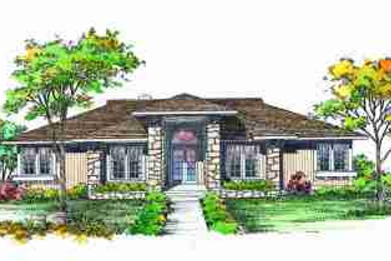 Home Plan - Exterior - Front Elevation Plan #72-313
