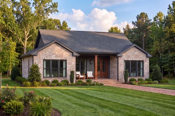 Exterior - Front Elevation 3 for Farmhouse House Plan #430-446 - 3 bed, 2 bath