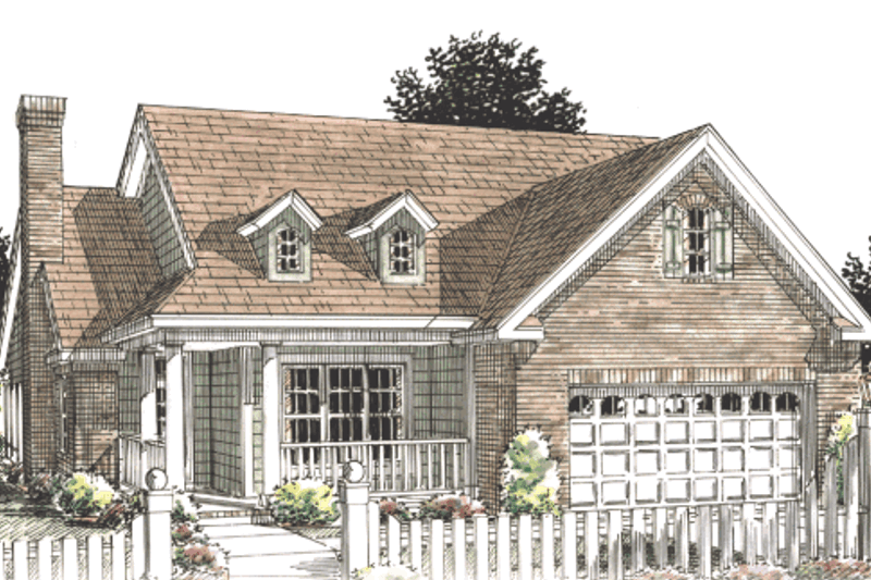 House Design - Traditional Exterior - Front Elevation Plan #20-1419
