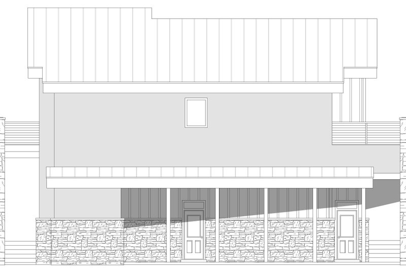 House Blueprint - Exterior - Other Elevation for Contemporary House Plan #932-455 - 5 bed, 3.5 bath
