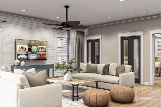 Interior - Family Room 2 for Colonial House Plan #455-493 - 3 bed, 2.5 bath