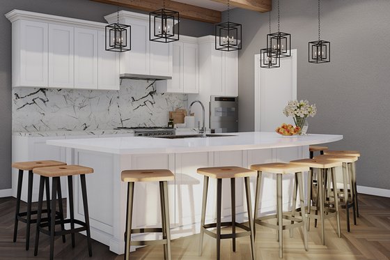 Interior - Kitchen 3 for Craftsman House Plan #923-314 - 3 bed, 2.5 bath