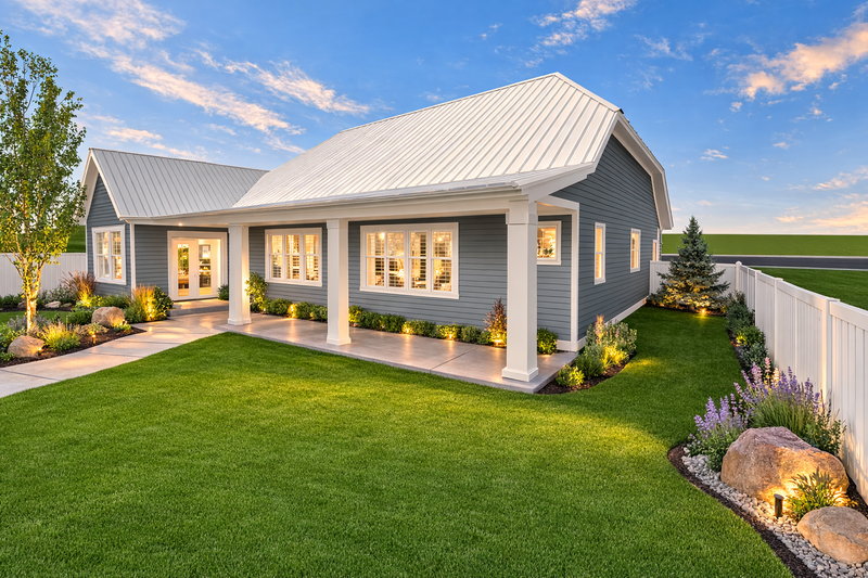 House Blueprint - Exterior - Front Elevation 5 for Farmhouse House Plan #1060-478 - 3 bed, 2.5 bath