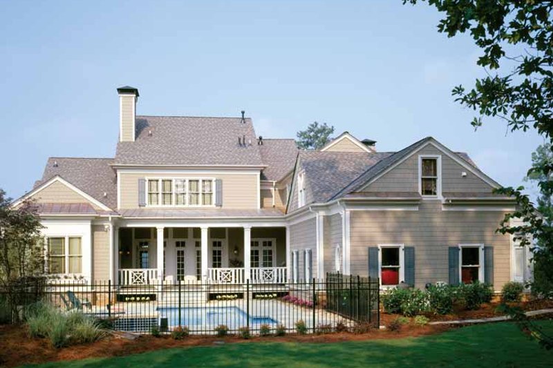 Home Plan - Exterior - Rear Elevation 2 for Colonial House Plan #429-327 - 4 bed, 3.5 bath
