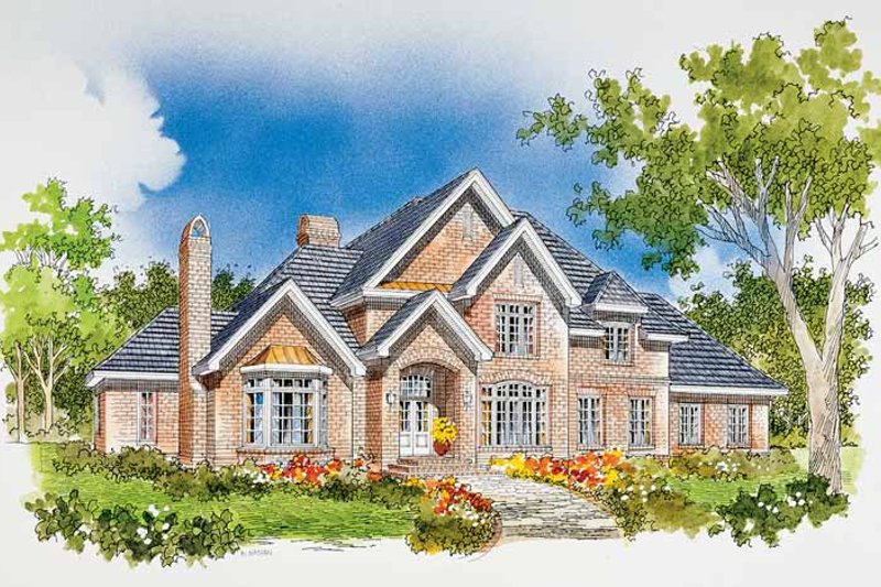 Dream House Plan - Traditional Exterior - Front Elevation Plan #929-284