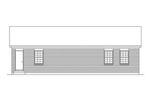 Exterior - Rear Elevation for Colonial House Plan #57-530 - 3 bed, 1.5 bath