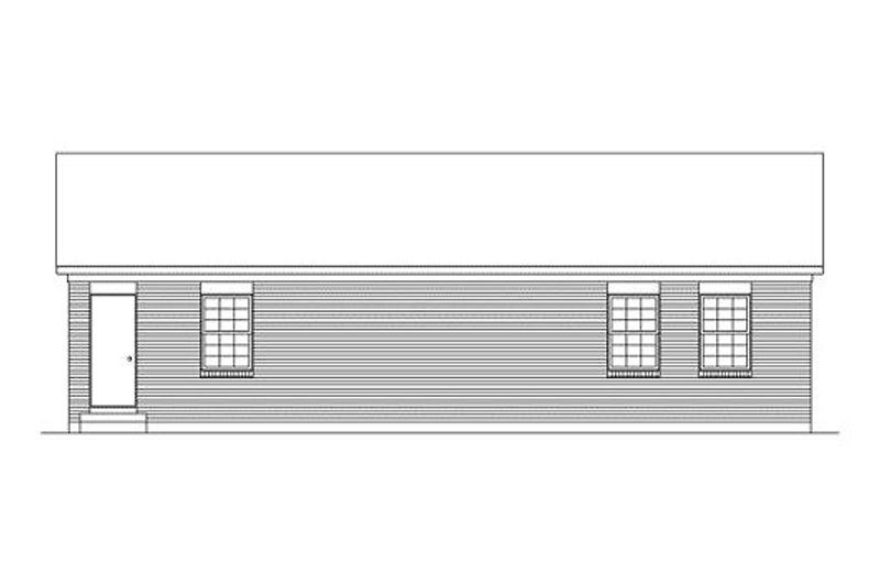 Dream House Plan - Exterior - Rear Elevation for Colonial House Plan #57-530 - 3 bed, 1.5 bath