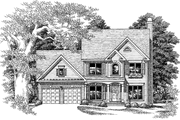 Country Style House Plan - 4 Beds 3 Baths 1862 Sq/Ft Plan #927-89 