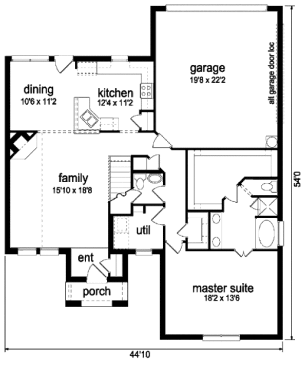 Dream House Plan - Traditional Floor Plan - Main Floor Plan #84-364