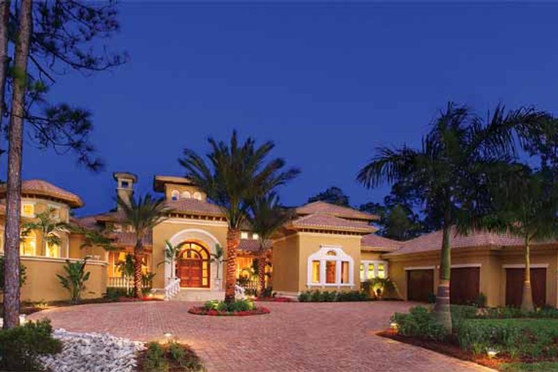 Dream House Plan - Mediterranean Exterior - Front Elevation Plan #930-327