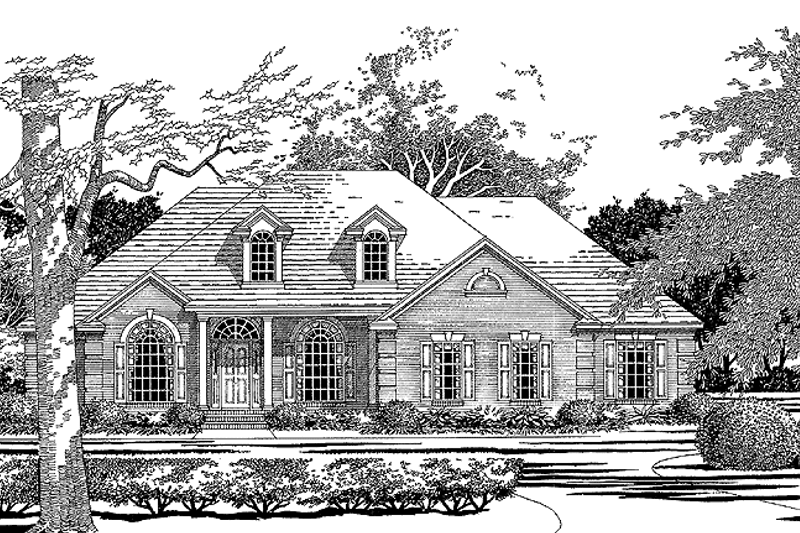 Architectural House Design - Country Exterior - Front Elevation Plan #472-169