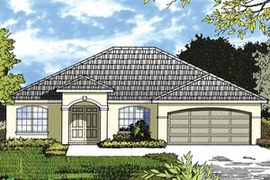 Ranch Exterior - Front Elevation Plan #417-839