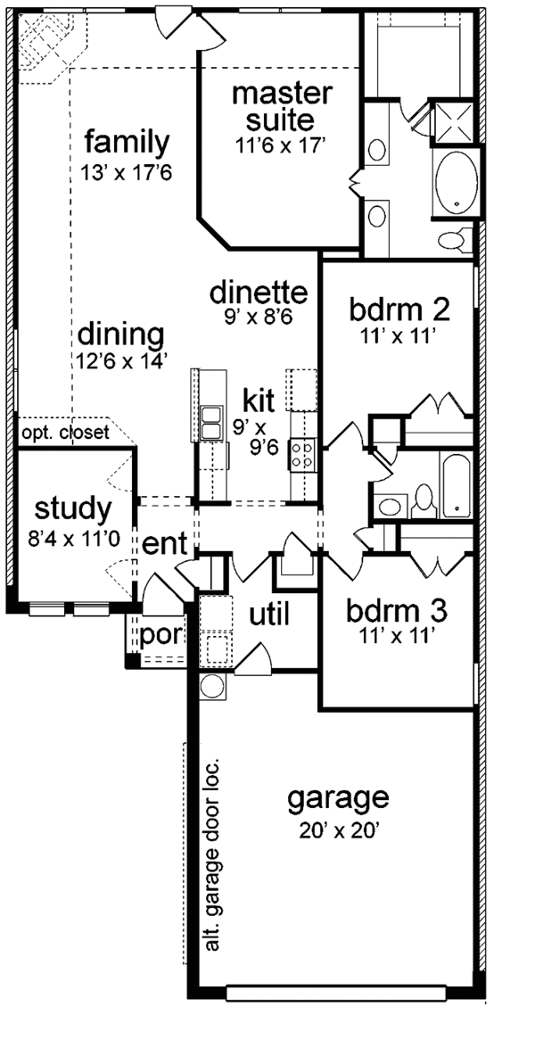 Dream House Plan - Traditional Floor Plan - Main Floor Plan #84-751