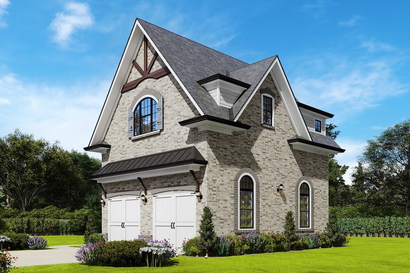 House Plan Design - Exterior - Front Elevation 4 for Traditional House Plan #54-569, 1 bath