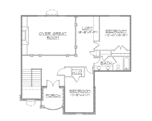 Dream House Plan - Country Floor Plan - Upper Floor Plan #945-67