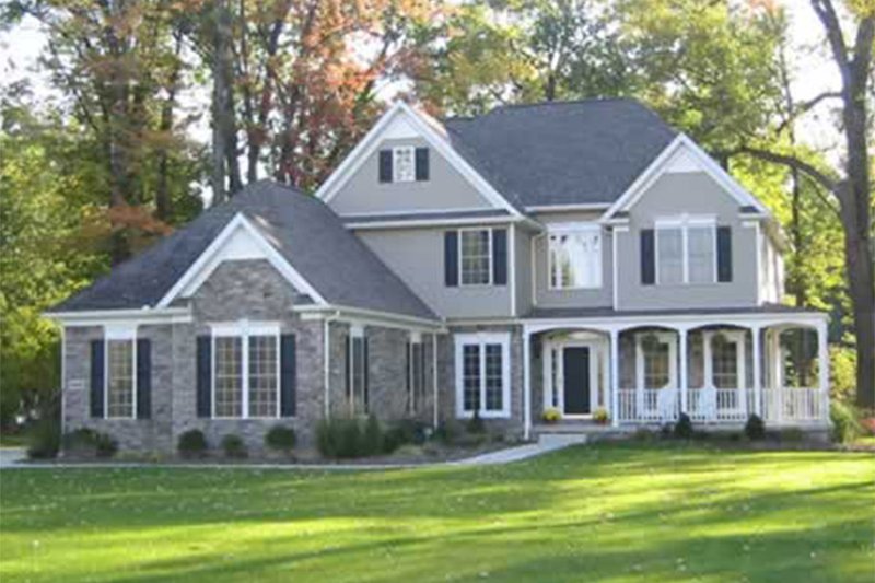 Home Plan - Exterior - Front Elevation 3 for Country House Plan #927-88 - 5 bed, 4 bath