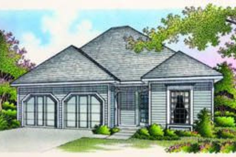 House Blueprint - Cottage Exterior - Front Elevation Plan #45-183