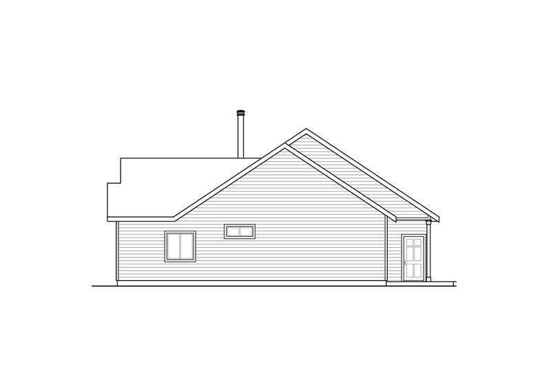 Architectural House Design - Exterior - Other Elevation 1 for Country House Plan #124-1066 - 3 bed, 2 bath