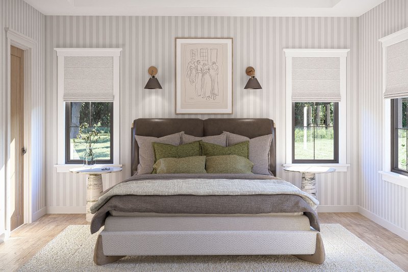 Home Plan - Interior - Master Bedroom for Farmhouse House Plan #455-736 - 3 bed, 2.5 bath