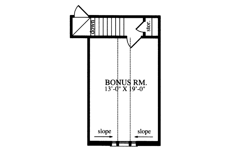 House Blueprint - Floor Plan - Other Floor for Country House Plan #42-556 - 3 bed, 2 bath