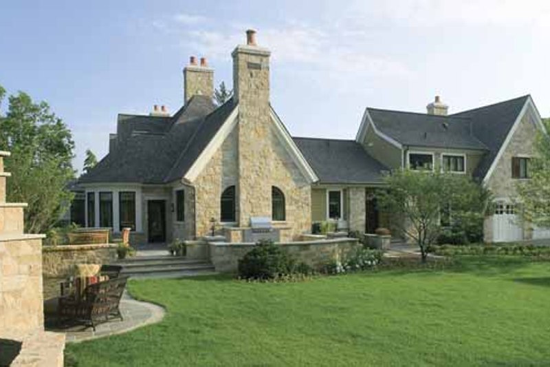 Architectural House Design - Exterior - Rear Elevation 1 for Country House Plan #928-183 - 3 bed, 3 bath