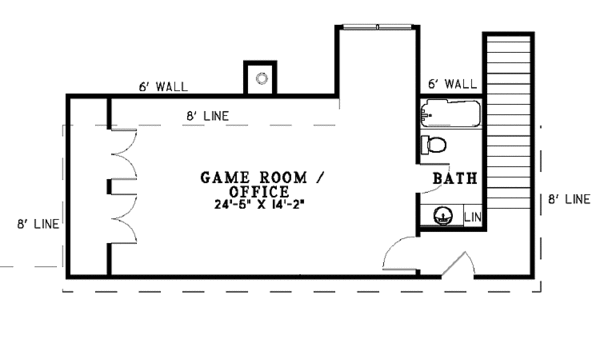 Home Plan - Traditional Floor Plan - Upper Floor Plan #17-3139