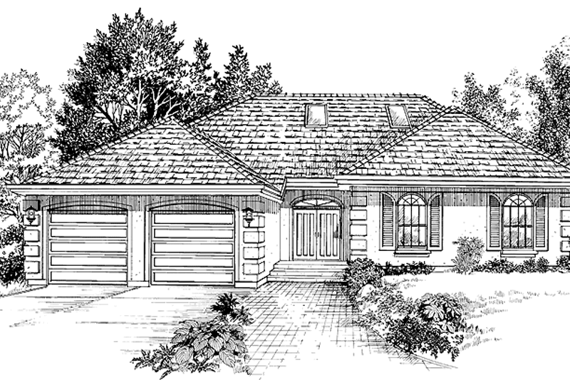 Home Plan - Country Exterior - Front Elevation Plan #47-764