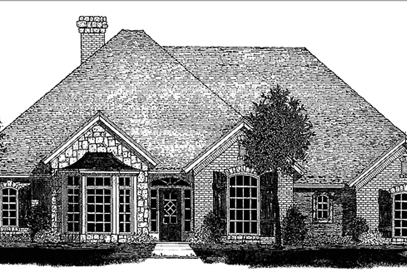 Home Plan - Country Exterior - Front Elevation Plan #310-1175